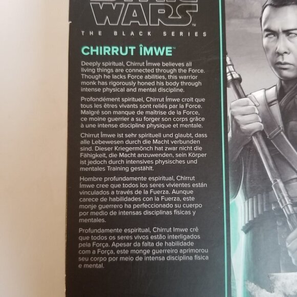 Star Wars Chirrut Imwe Figurine the Black Series Rouge One A Star Wars Story - Picture 8 of 12